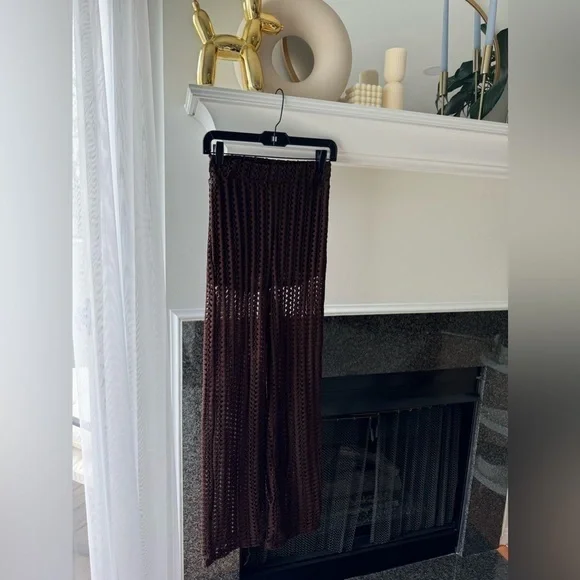 Zara Crocheted Beach Cover Up Pants - Picture 4 of 7